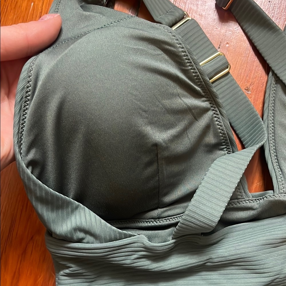 H&M Olive Ribbed Swimsuit - Picture 5 of 6
